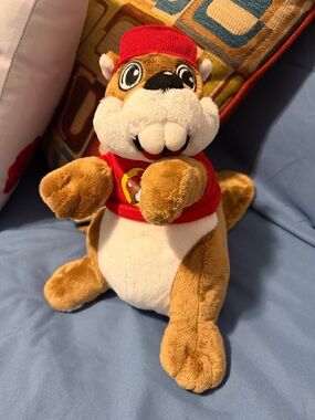 Buc-ees Bucky Plush Beaver with Red Hat and Shirt